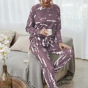 Hope Horizon Purple Marble Print Joggers